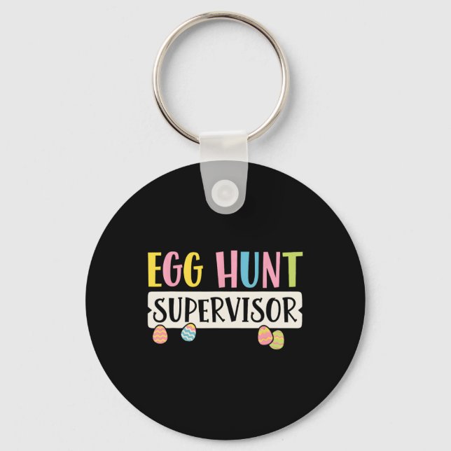 Chaveiro Páscoa Ovo Supervisor Engraçado Mãe Pai Mulheres (Frente)
