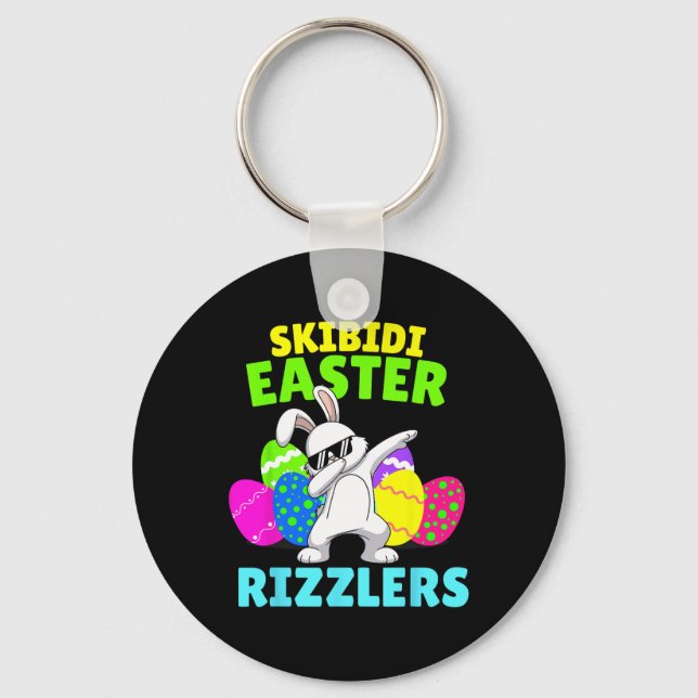 Chaveiro Páscoa Skibidi - Páscoa Engraçada Rizzler Gen Alph (Frente)