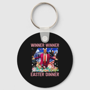 Chaveiro Páscoa vencedora Janta Trump Bunny Hunt Ovos Happy