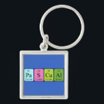 Chaveiro Pascual periódico do nome da mesa<br><div class="desc">Pascual soletrado como Pa S Cu Al (Protactinium Sulfur Copper Aluminium) em um teclado para o cientista em você. Não consegues encontrar o que queres?</div>