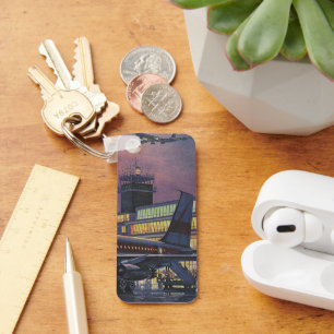 Chaveiro Passageiros das empresas Vintage em avião no aerop