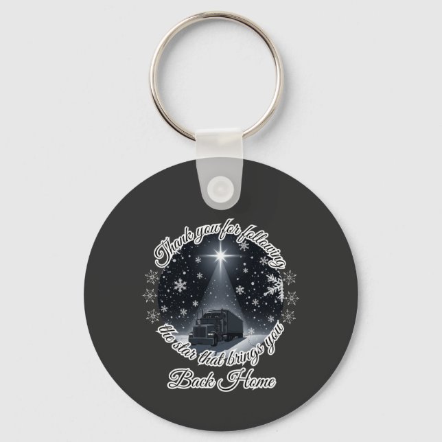 Chaveiro Passagem de Caminhão nas Estrelas de Natal - Salto (Frente)