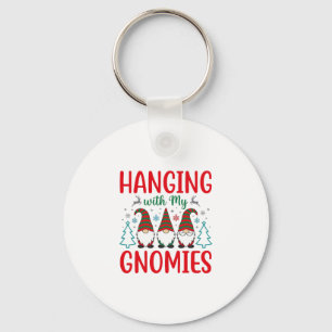 Chaveiro Passando o Natal com Meus Gnomos