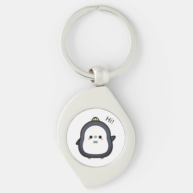 Chaveiro Pássaro, Caráter, pinguim (Frente)