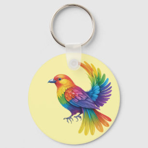 Chaveiro Pássaro Colorido