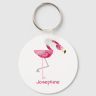 Chaveiro Pássaro cor-de-rosa personalizado do flamingo
