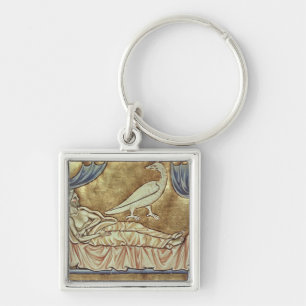 Chaveiro Pássaro de Caladrius, reputado para prever