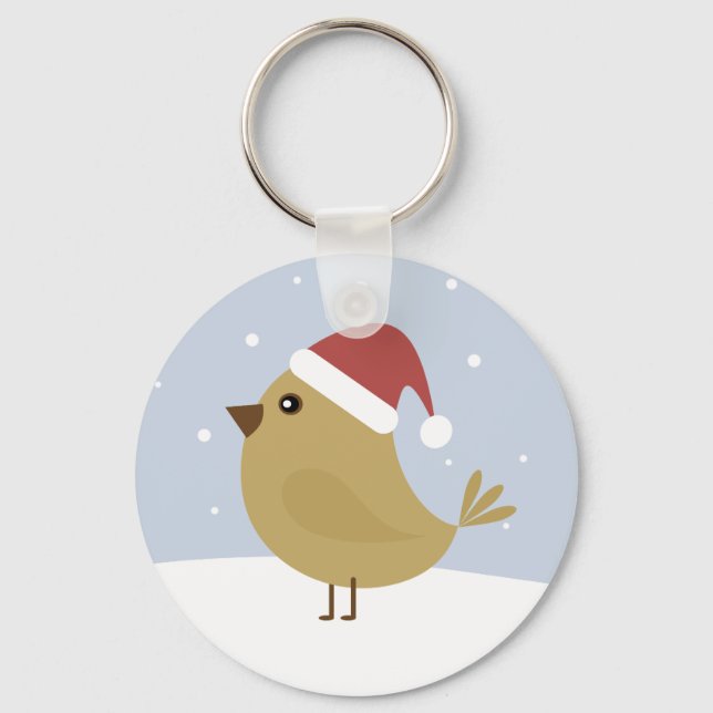 Chaveiro Pássaro de Natal (Frente)