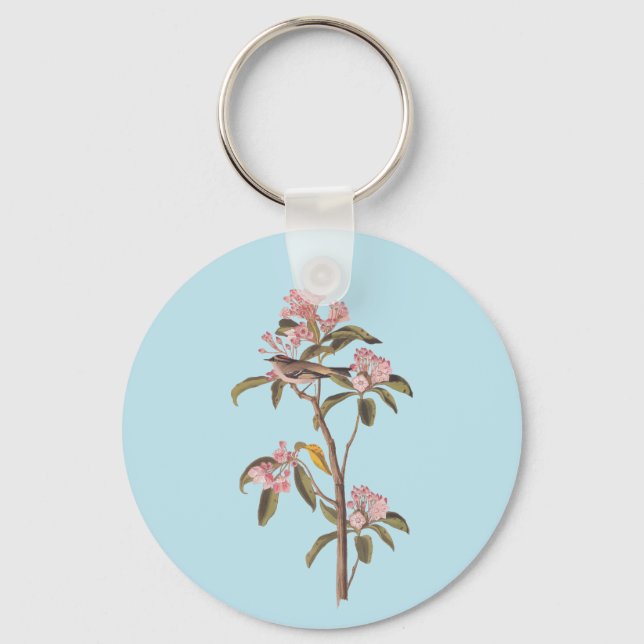 Chaveiro Pássaro-do-rei Cuvier de Audubon em Calico Rosa (Frente)