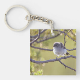 Chaveiro Pássaro no galho (Bushtit)