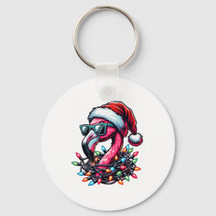 Chaveiro Pássaro Rosa Tropical Engraçado Natal Em Julho Hav