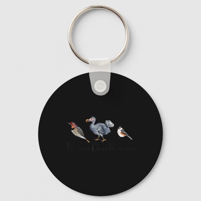 Chaveiro Pássaro Sutil Dodo Titmouse (Frente)