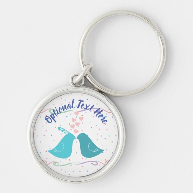 Chaveiro Pássaros apaixonados (Frente)