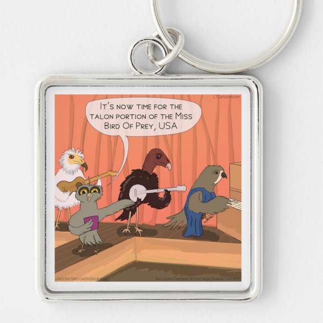 Chaveiro Pássaros Do Concurso Prey Talon (Frente)