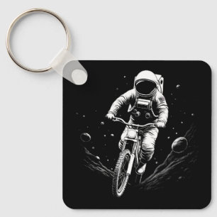 Chaveiro Passeio de Bicicleta Astronauta Cósmico Aventura E