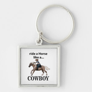 Chaveiro Passeio de Cowboy Montar um Cavalo Como um Cowboy