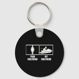 Chaveiro Passeio de Jet Ski Sua Namorada Minha Namorada Jet
