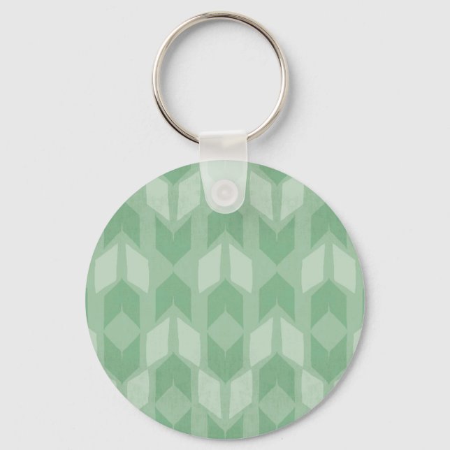 Chaveiro Passo Geo Externo | Padrão de seta verde (Frente)