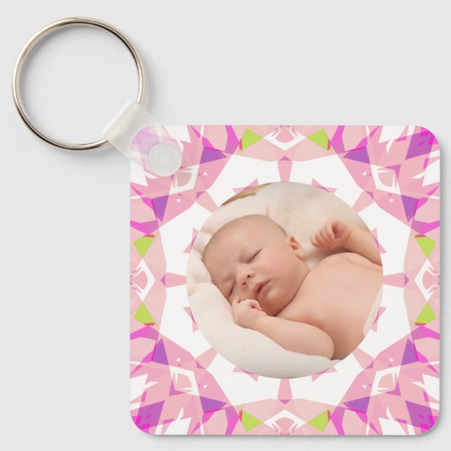 Chaveiro Pastéis Macios e Bonitos Foto Personalizada de Nat (Frente)