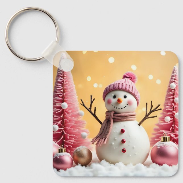 Chaveiro Pastel Christmas - Aluminum Keychain (Frente)