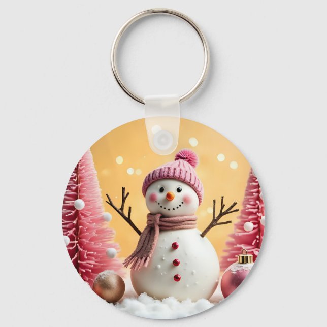 Chaveiro Pastel Christmas, Aluminum Keychain (Frente)