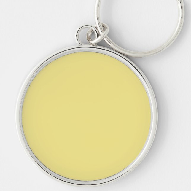 Chaveiro Pastel custard yellow decor pronto para personaliz (Frente)