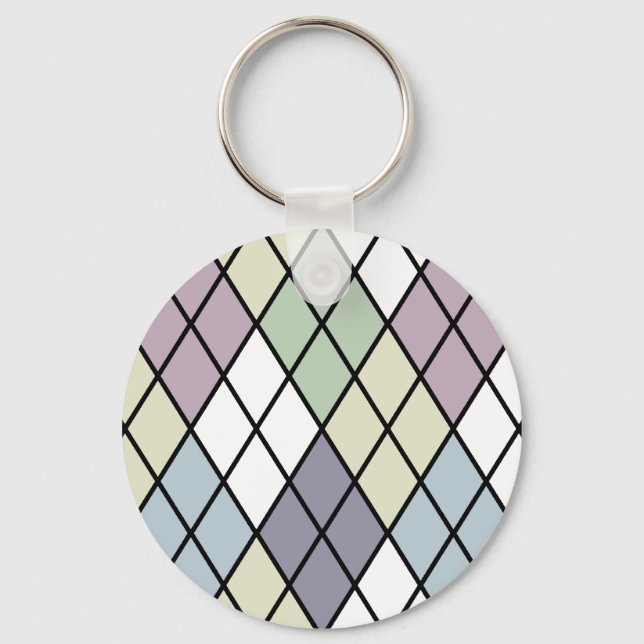 Chaveiro Pastel Diamantes Argyle (Frente)