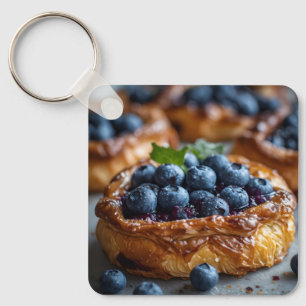 Chaveiro Pastel Dinamarquês de Mirtilo