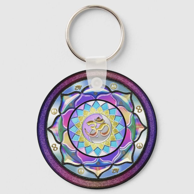 Chaveiro Pastel May Surprise Mandala Key Chain (Frente)