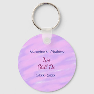Chaveiro Pastel rosa púrpura Aniversário da renovação da Vo