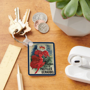 Chaveiro Pastilhas Antigas Geraudel Art Nouveau