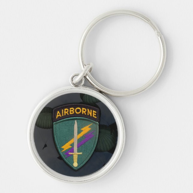 Chaveiro Patch de Assuntos Civis do USACAPOC Especial Ops C (Frente)