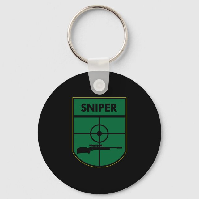 Chaveiro Patch do atirador preto (Frente)