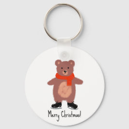 Chaveiro Patinação de ursos engraçada