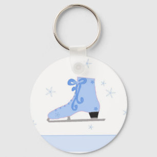 Chaveiro Patins de Gelo Azuis Fofos