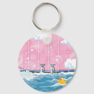 Chaveiro Pato amarelo do banho