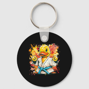 Chaveiro Pato de Borracha de Judô Natureza Kickboxing Taekw