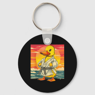 Chaveiro Pato de Borracha de Karatê Animal Mma Taekwondo Ji