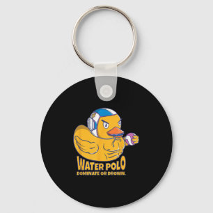 Chaveiro Pato De Borracha De Polo Água Domina Ou Afoga-Se E