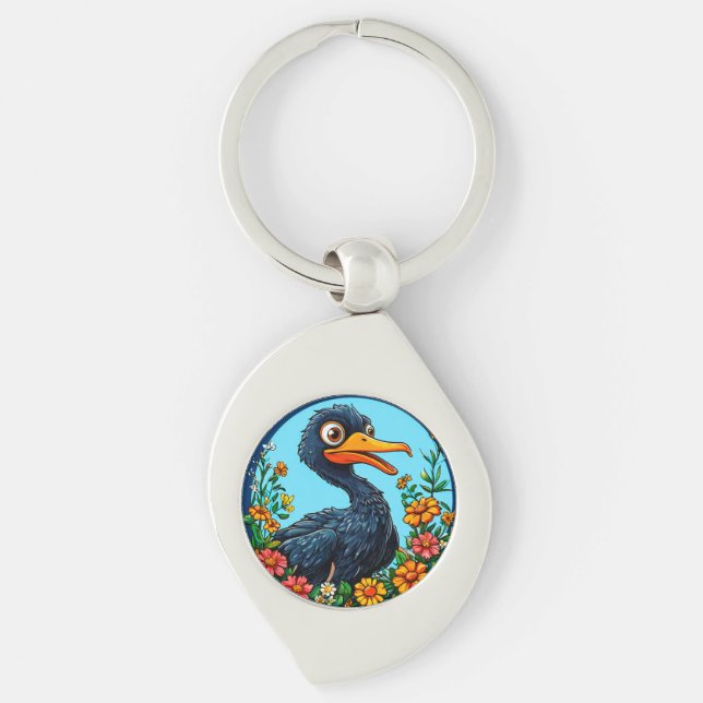 Chaveiro Pato de desenho animado fofo (Frente)