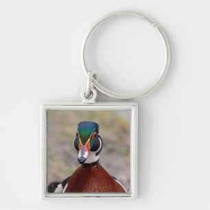 Chaveiro Pato de Madeira