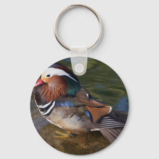 Chaveiro Pato De Madeira Com Um Pulmão De Anca