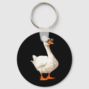Chaveiro Pato Ganso Bobo usando Óculos de Sol Gráfico Diver