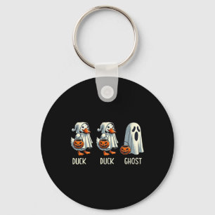 Chaveiro Pato Ghost Pun Trunk Ou Tratar Truque Ou Tratar En