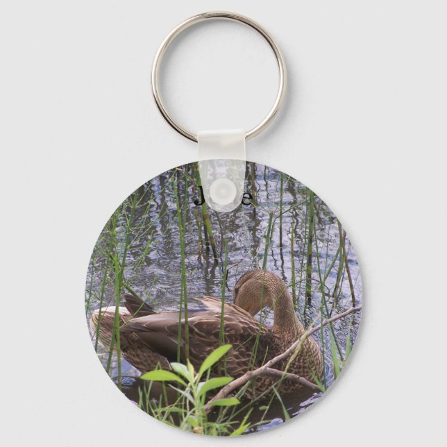 Chaveiro Pato se ajeitando entre os juncos (Frente)