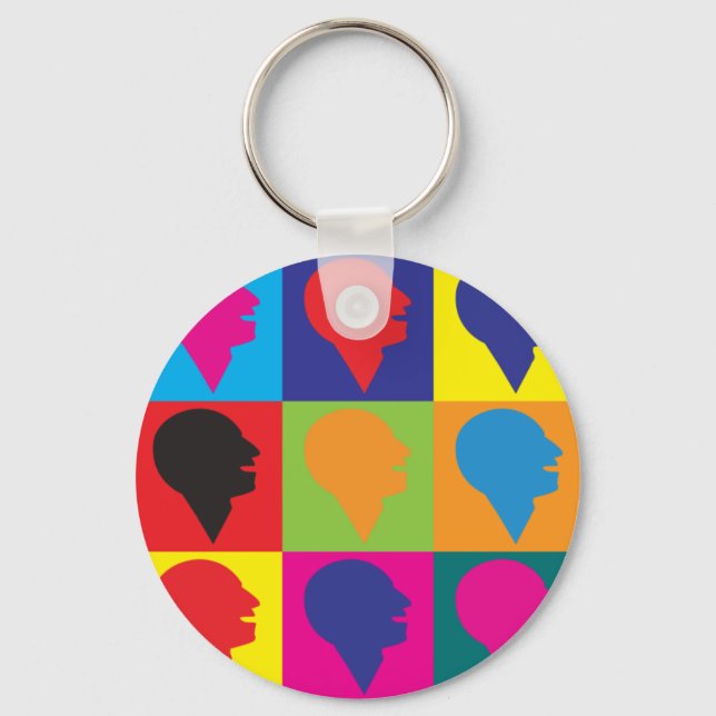 Chaveiro Patologia da Língua de Discurso Pop Art (Frente)