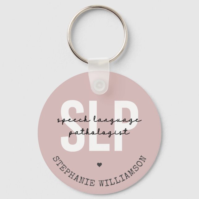 Chaveiro Patologista de fala SLP Terapêutica de fala (Frente)