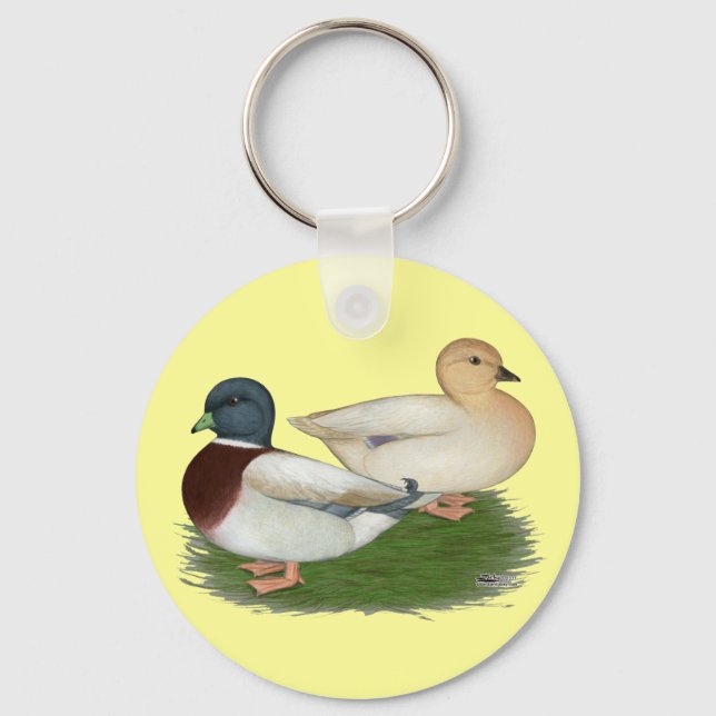 Chaveiro Patos: Chamadas de Pastel (Frente)