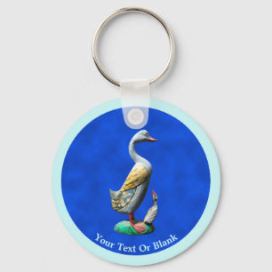 Chaveiro Patos De Madeira Atingidos