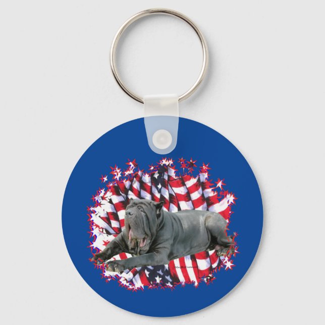 Chaveiro Patriota Mastiff napolitano (Frente)